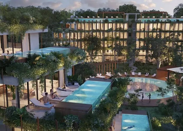 Luxury Jungle Loft, 7 Pools, Rooftop Panoramic View, Shuttle, Fast Wifi Apartamento Tulum