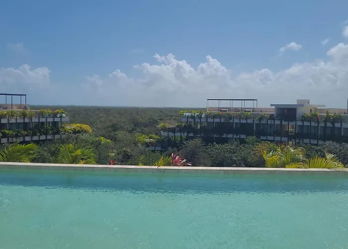 Luxury Jungle Loft, 7 Pools, Rooftop Panoramic View, Shuttle, Fast Wifi Apartamento Tulum